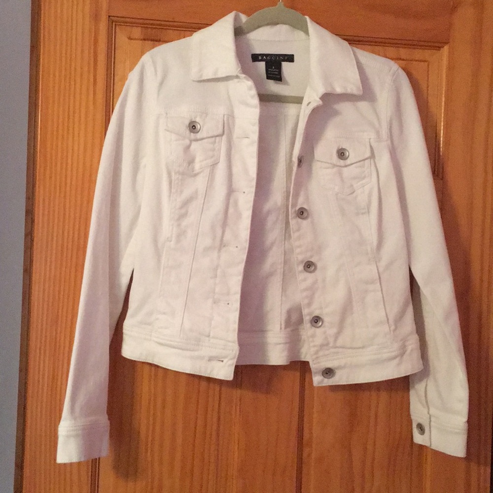 White jean jacket